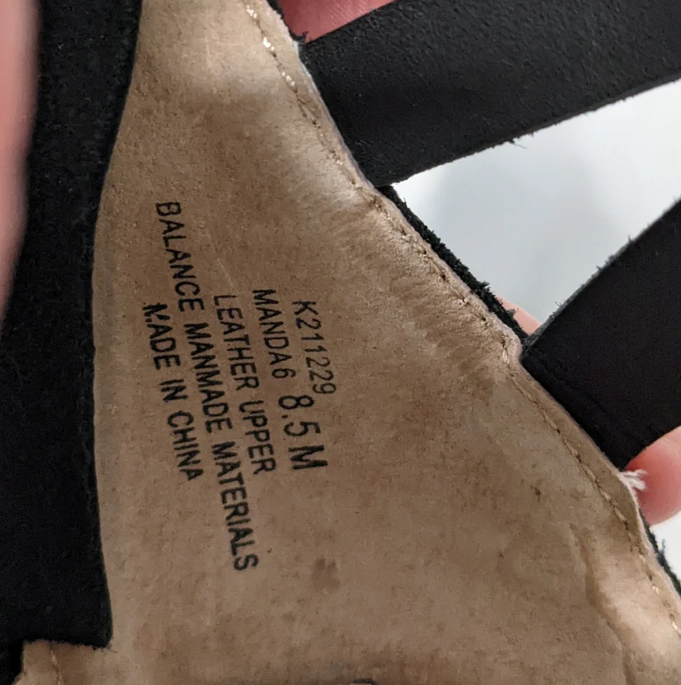 Me too leather sandals